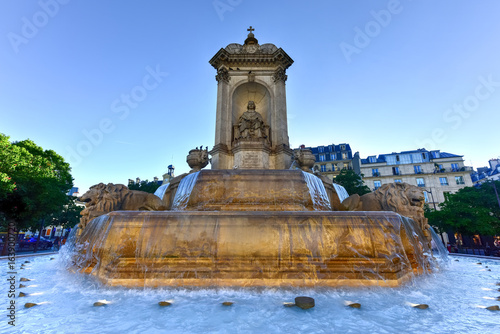Fountain Saint-Sulpice - Paris, France photo