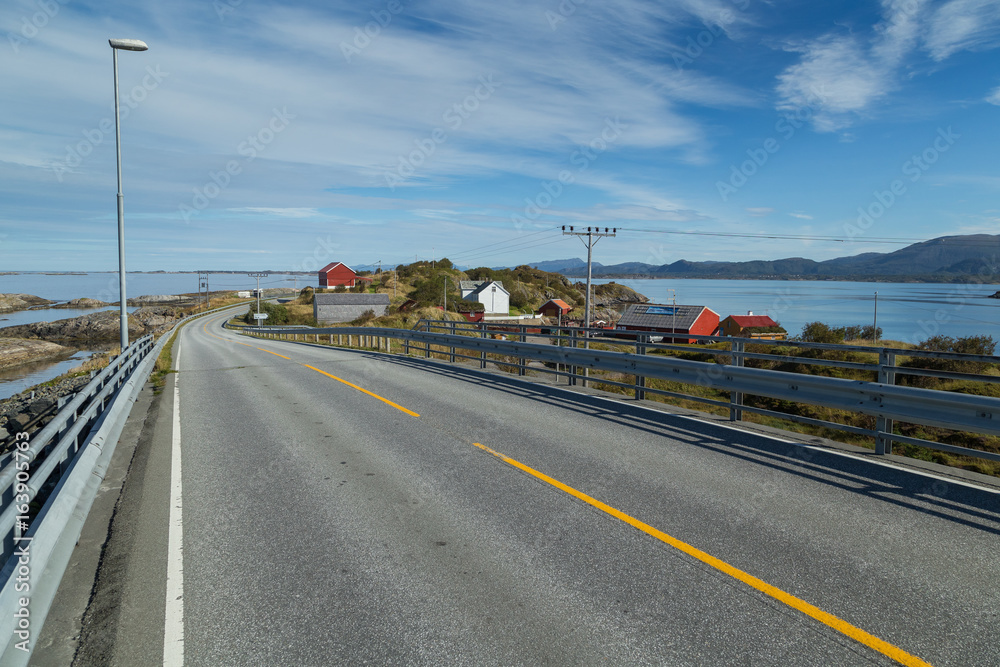 Beautiful Atlantic road in Norway