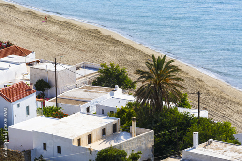 Beach in Molos village on Skyros island in Greece. 