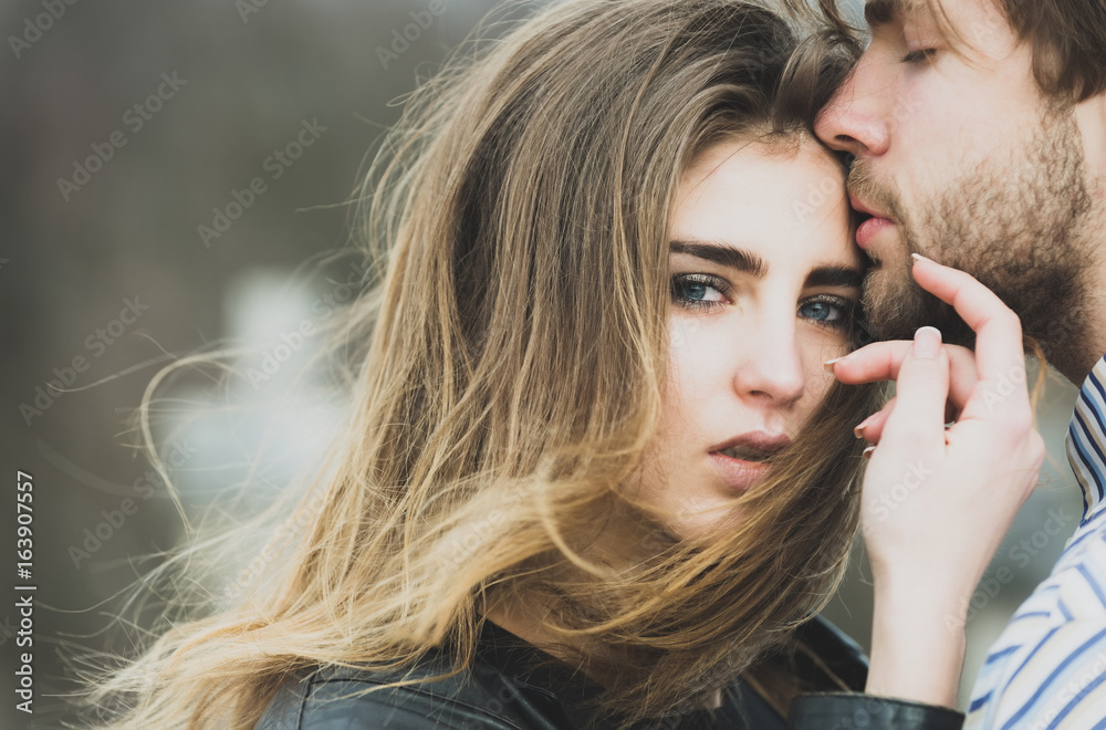 Foto De Sexy Man And Girl Touching Each Other With Love Do Stock Adobe Stock 