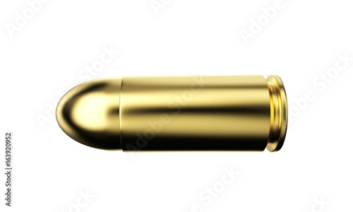 Set of ammo shells. 3d image isolated on white
