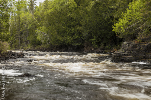 Current River Cascades / A river with cascading rapids in Ontario Canada.