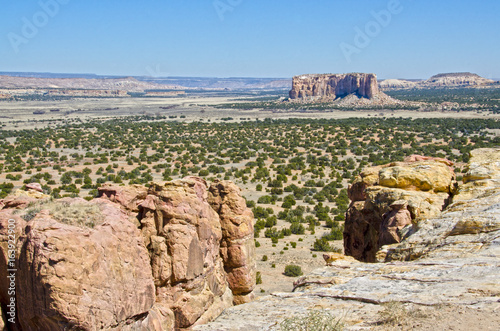 Sandstone Mesa and Desert Landscape photo