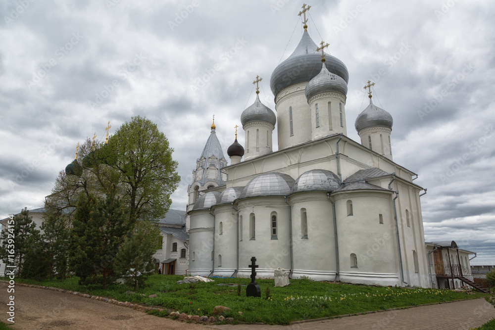 Ancient Cathedral of Nikita great Martyr in Nikitsky monastery . Pereslavl-Zalessky. The Golden ring of Russia
