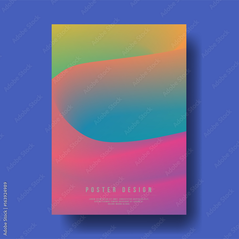 Naklejka premium Abstract Modern Liquid Color Shapes Cover Design layout for banners, wallpaper, flyers, invitation, posters, brochure, voucher discount - Vector illustration template
