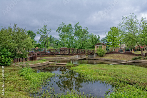 Homewood City Park with reflection on the creek