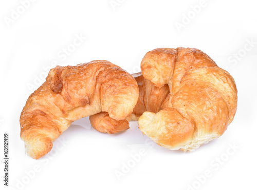  croissant isolated on white background