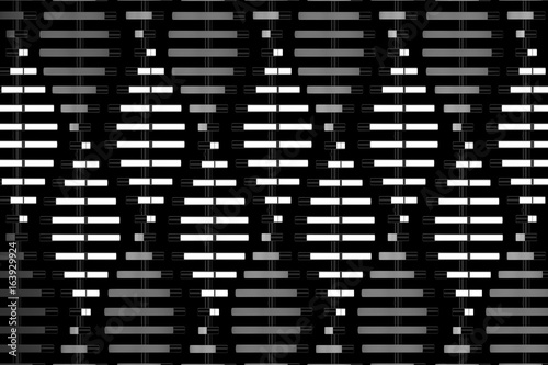 Background geometric black color pattern abstract concept 3D rendering
