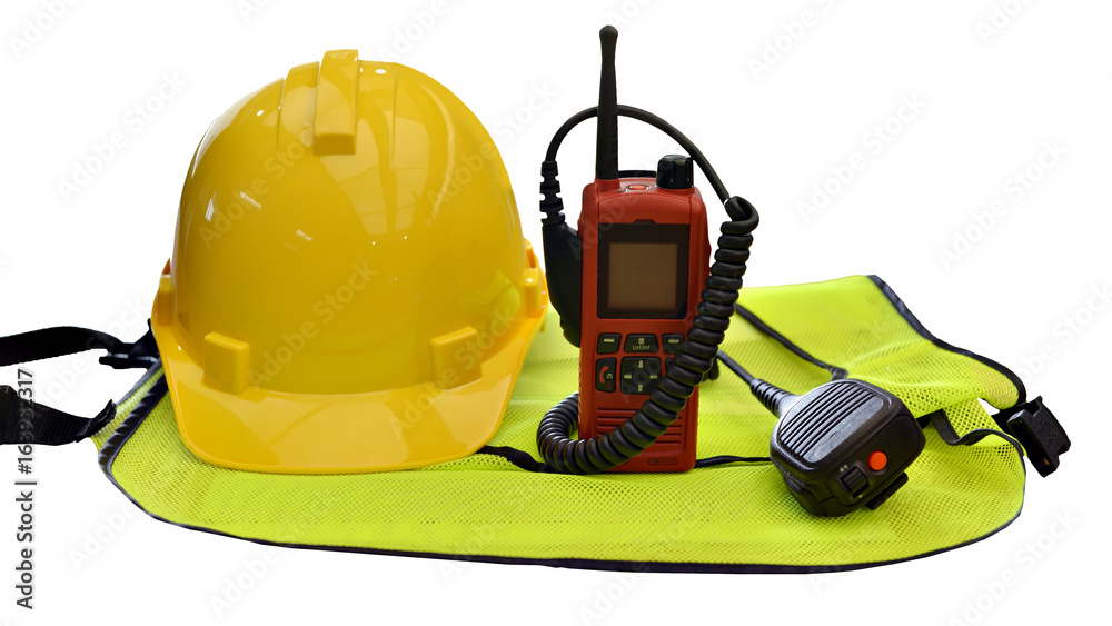 Fototapeta premium safety standard set on white background .