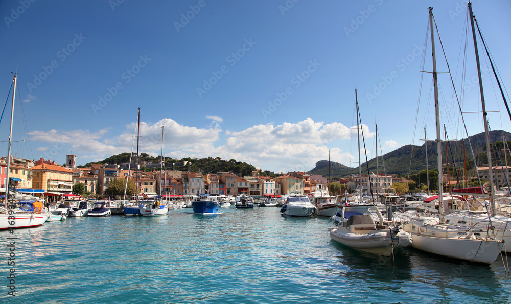 Boats in the Harbor of Cassis in Southern France