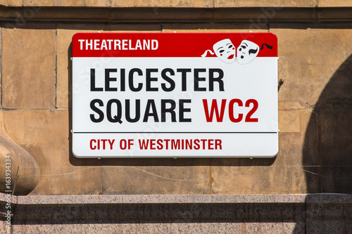 Leicester Square Street Sign