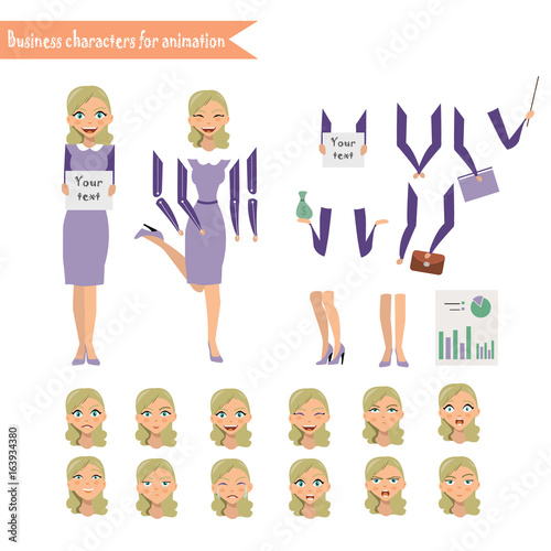Business Woman for animation
