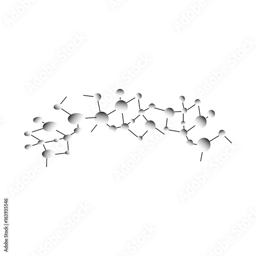 Fototapeta Naklejka Na Ścianę i Meble -  Atomic compound of DNA molecules