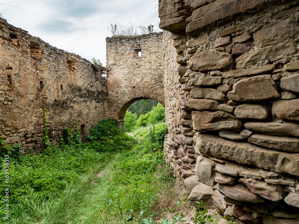 Saschiz fortress walls