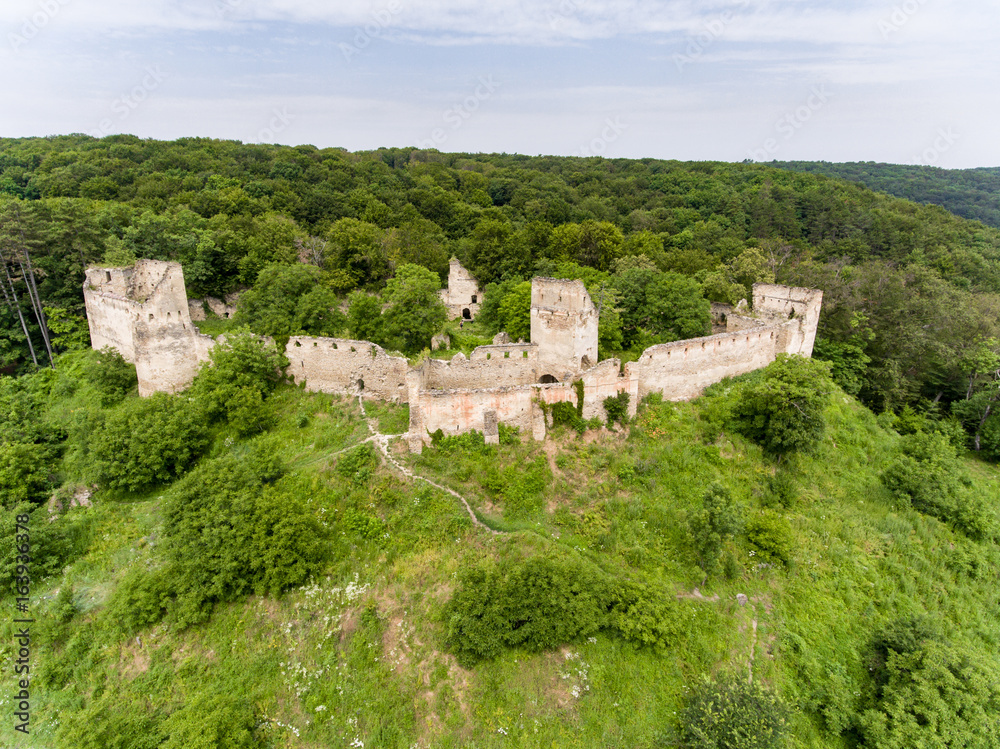Saschiz Fortress from above