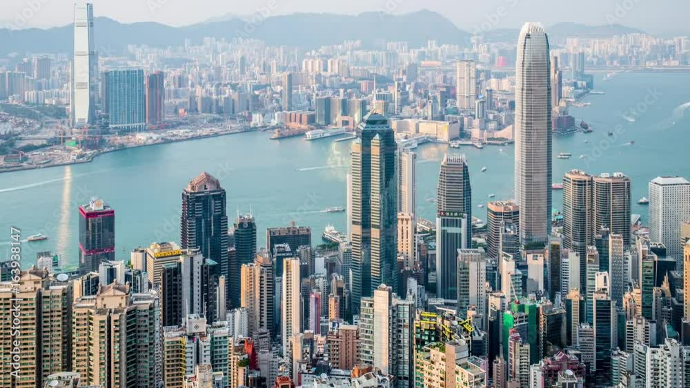 The peak, Hong Kong, 28 May 2017 -: Hong Kong skyline