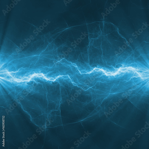 Electrical and lightning illustration, abstract power and energy background
