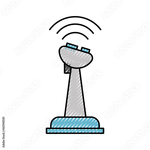 Drone remote control icon vector illustration design