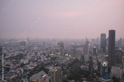 BANGKOK,THAILAND,NOVEMBER. Bangkok Cityscape, Business district with high building at Bangkok, Thailand © Plakhov