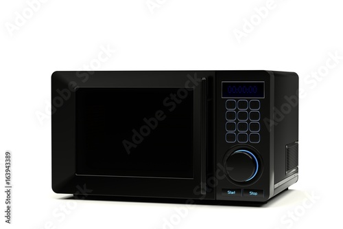 microwave oven on a white background