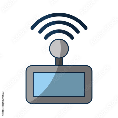 Drone remote control icon vector illustration design