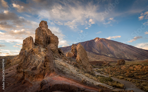 Roques de Garcia and Teide volcano