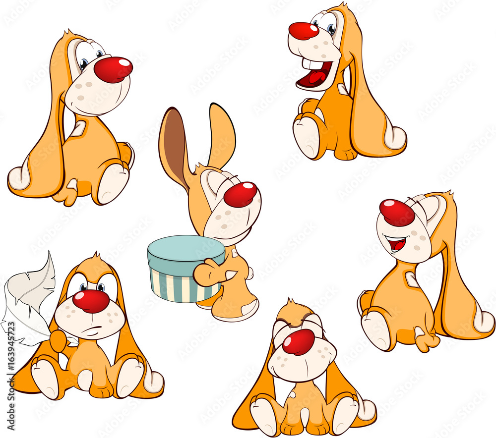 Fototapeta premium Set of Cartoon Illustration. A Cute Cats for you Design