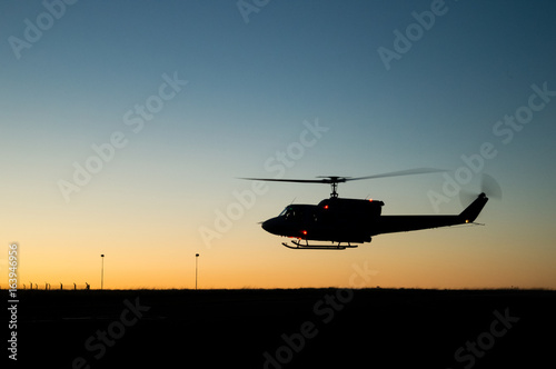 Slika na platnu Huey helicopter flight