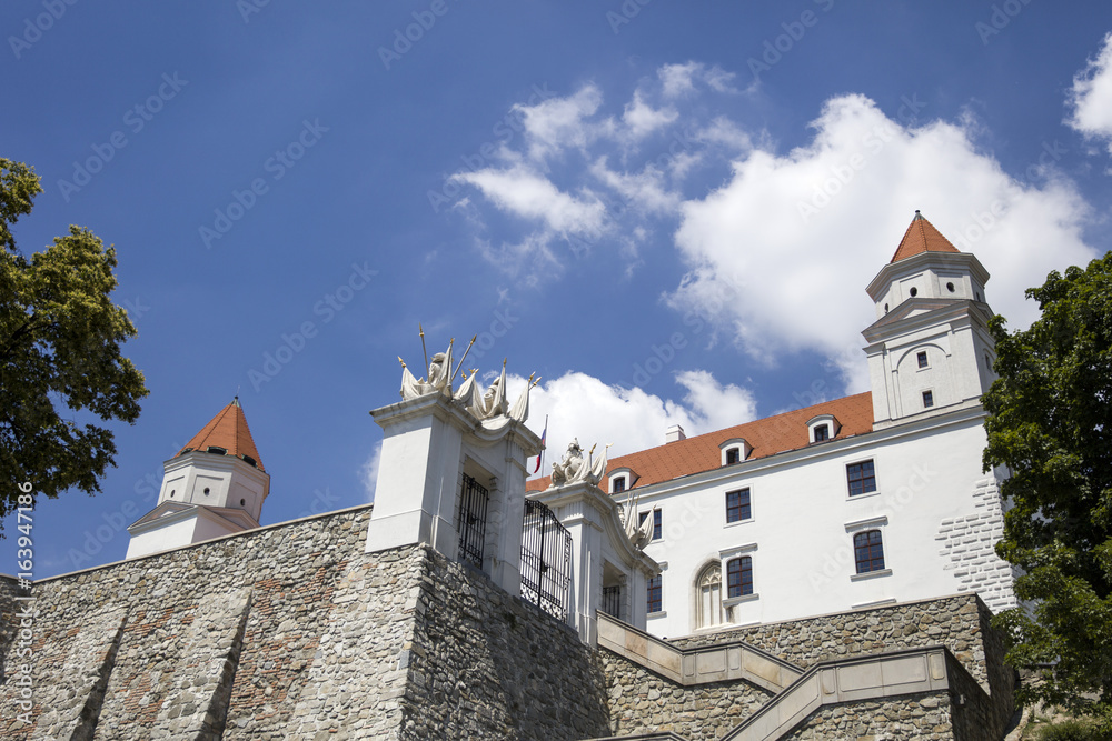 Bratslava castle in Slovakia