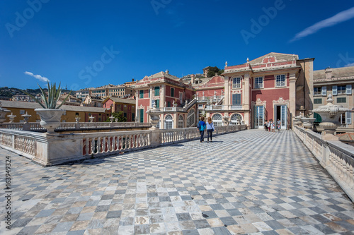 GENOA (GENOVA), JULY, 2, 2017 -  Palazzo Reale in Genoa, Italy, The Royal Palace,  in the italian city of Genoa, UNESCO World Heritage Site, Italy. photo
