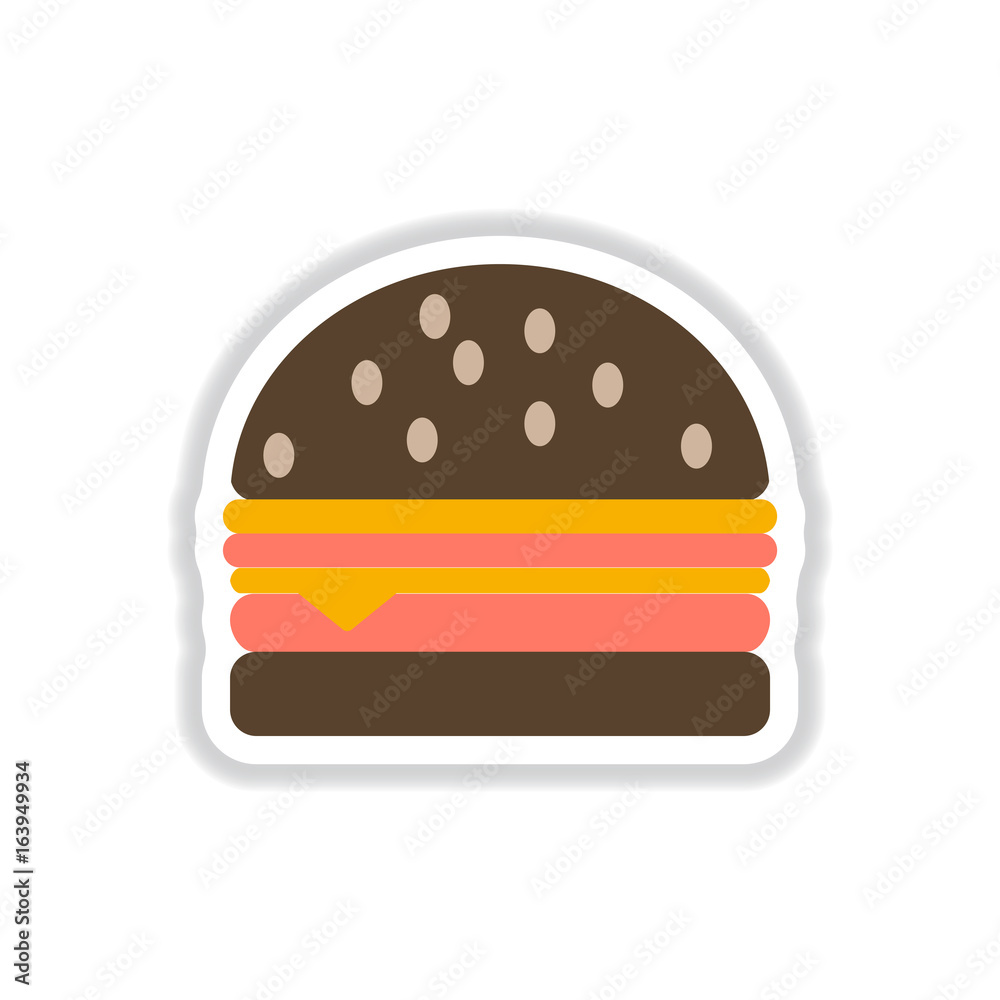 hamburger icon, burger vector sticker hamburger icon, burger vector sticker