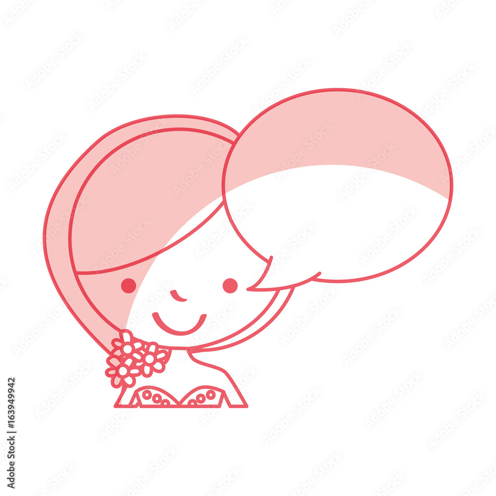 cute wife with speech bubble avatar character vector illustration design cute wife with speech bubble avatar character vector illustration design