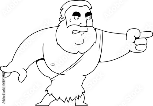 Cartoon Barbarian Angry