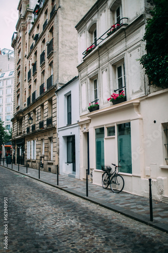 Latin Quarter of Paris. Old france street