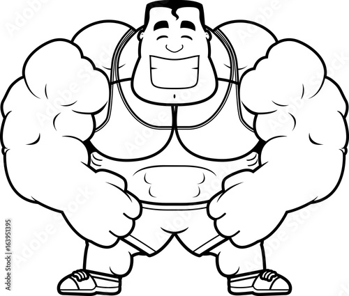 Cartoon Personal Trainer