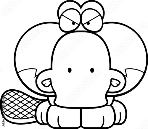 Cartoon Angry Platypus