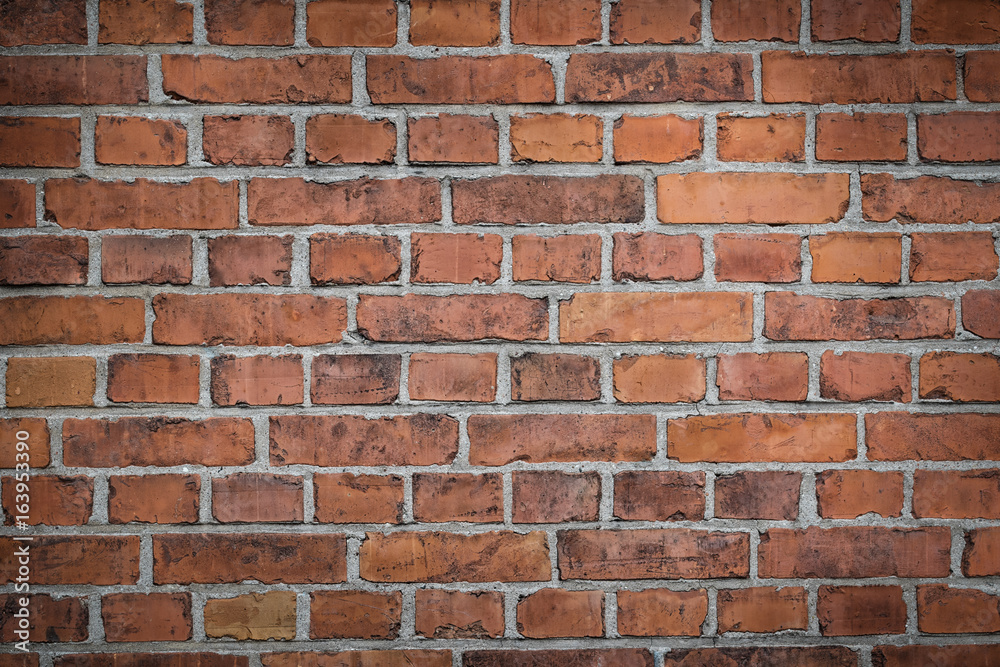 Obraz premium Background of brown brick wall texture.