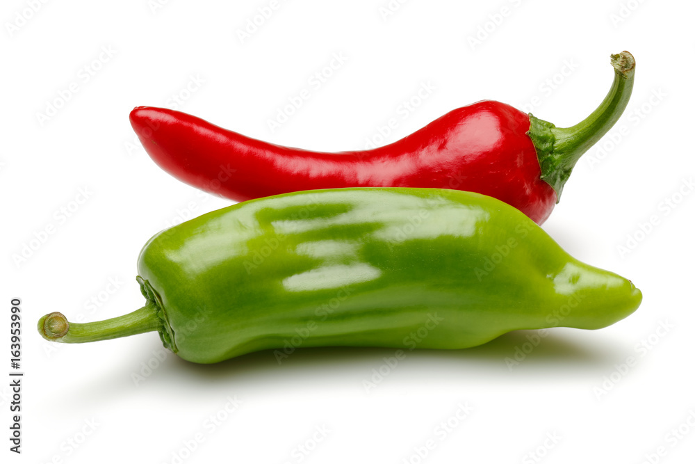 Green and red pepper