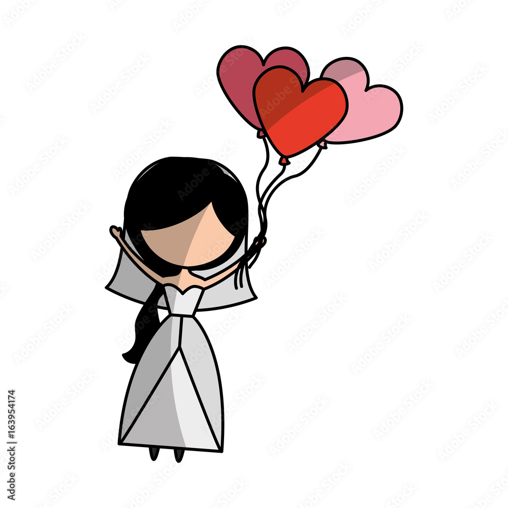 cute wife with shaped heart pumps avatar character vector illustration design cute wife with shaped heart pumps avatar character vector illustration design