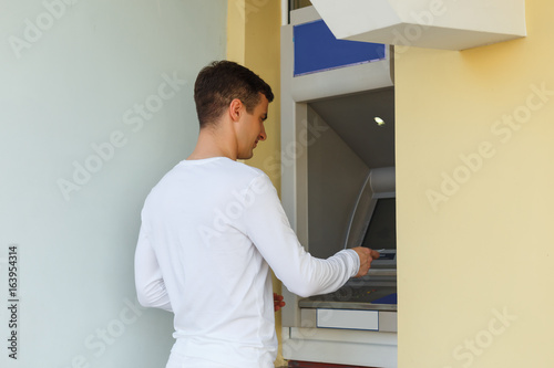 Man using his credit card