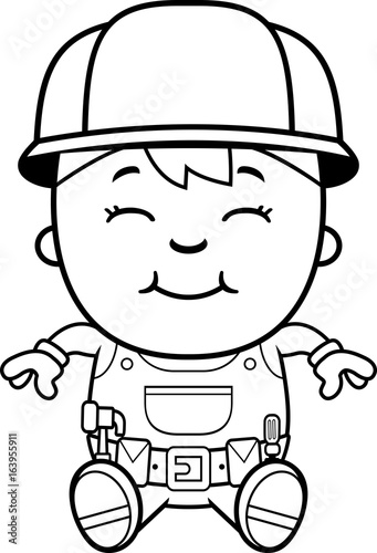 Builder Child Sitting