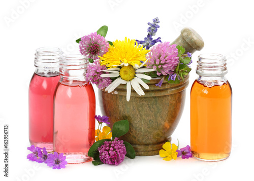 Fototapeta Naklejka Na Ścianę i Meble -  natural spa ingredients herbal compress