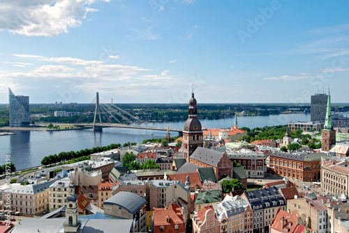 Classic view on Riga from above