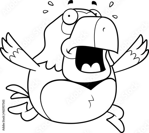 Cartoon Parrot Panic