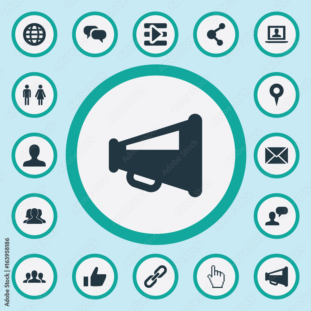 Vector Simple Social Media Icons
