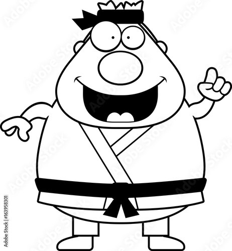 Cartoon Karate Man Idea