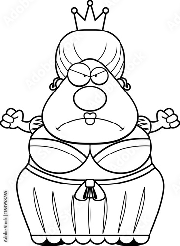 Cartoon Queen Angry