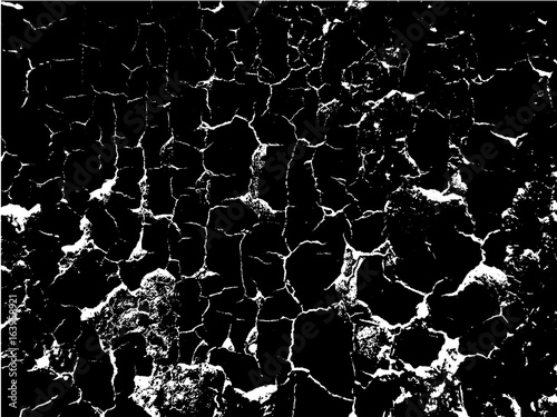 Grunge texture. Cracks. Vector illustration.