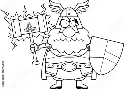Angry Cartoon Thor