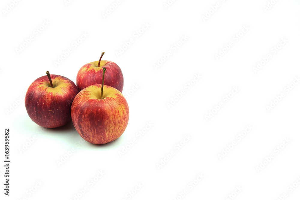 Apple on isolated white background Apple on isolated white background